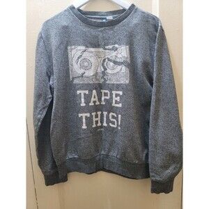 Tape This Gray Mens medium sweatshirt Retro 80's Era Vintage Music RARE find
